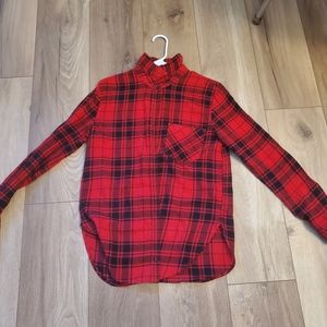 garage red and black plaid flannel